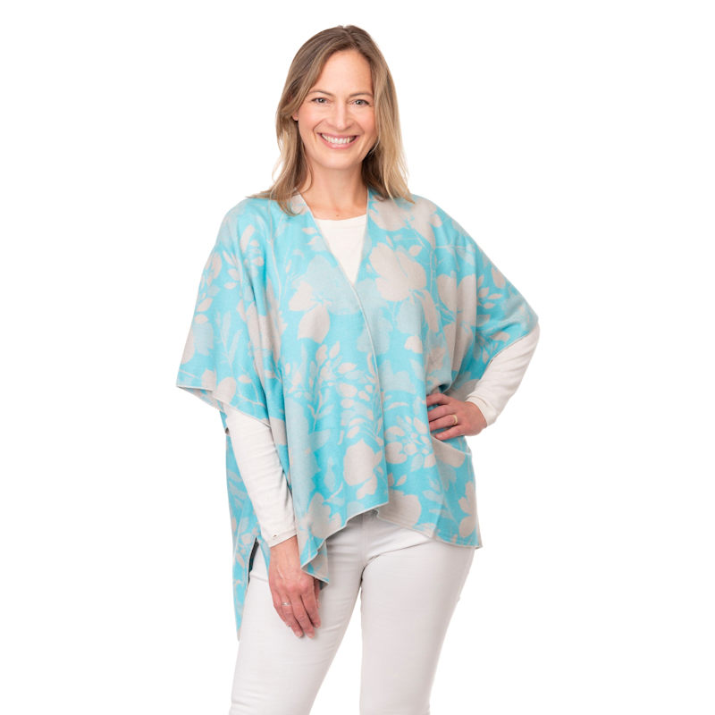 Thumbnail of Angelica Turquoise Floral Print Jacket image