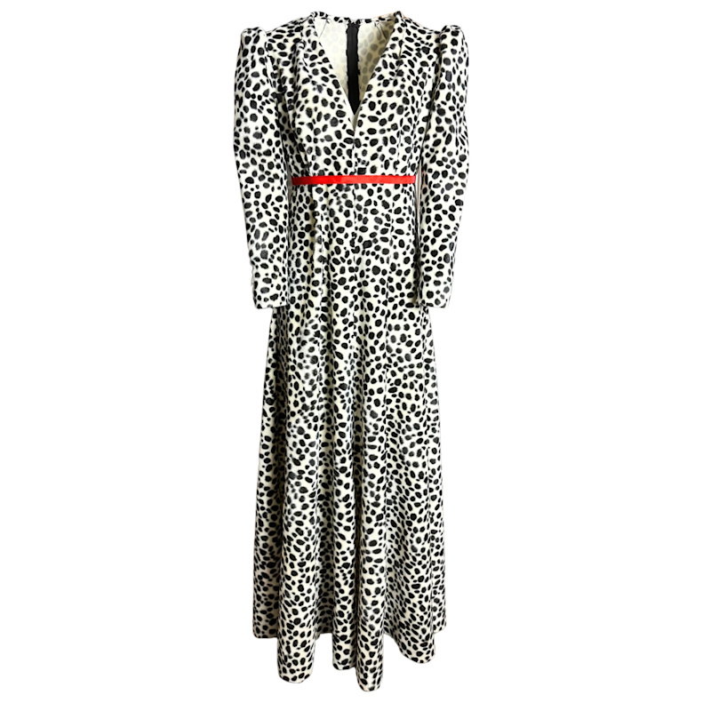 Thumbnail of Animal Dalmatian Print Maxi Dress image