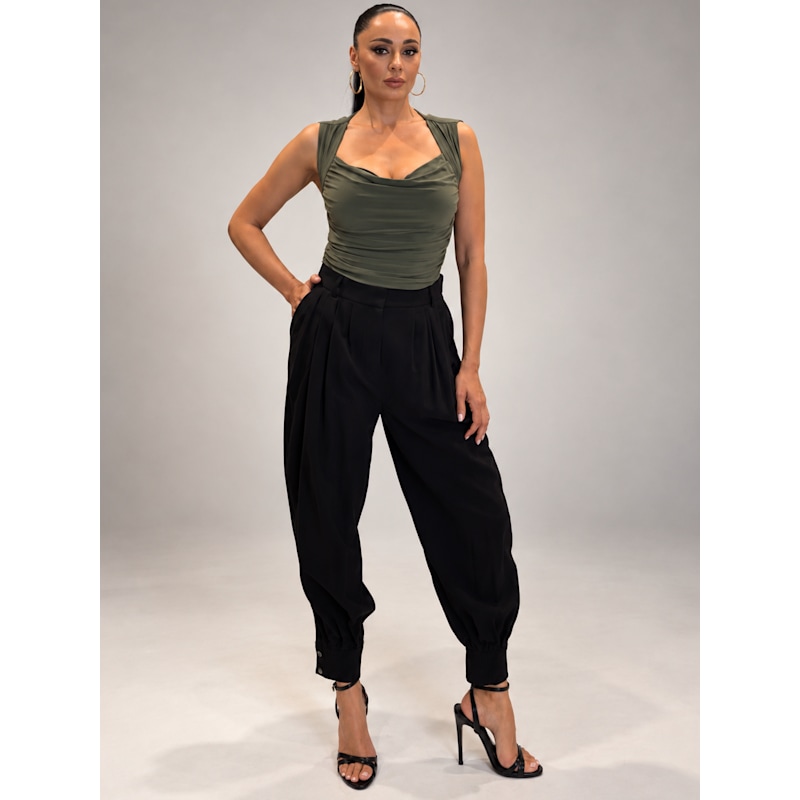 Anise Backless & Bra Friendly Top - Khaki | Monice London | Wolf