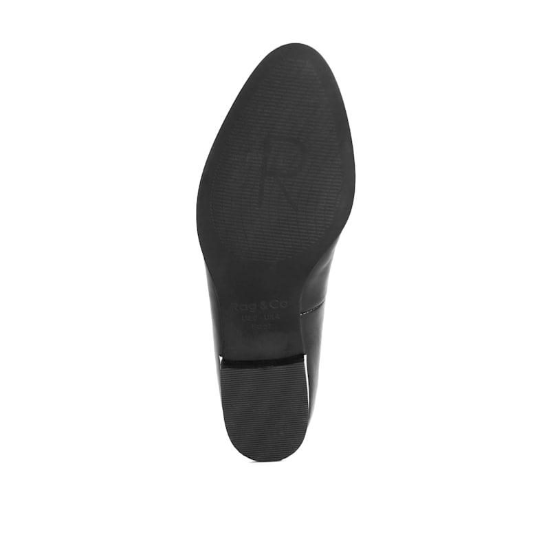 Thumbnail of Anna Leather Slip-On Loafers In Black By Rag & Co image