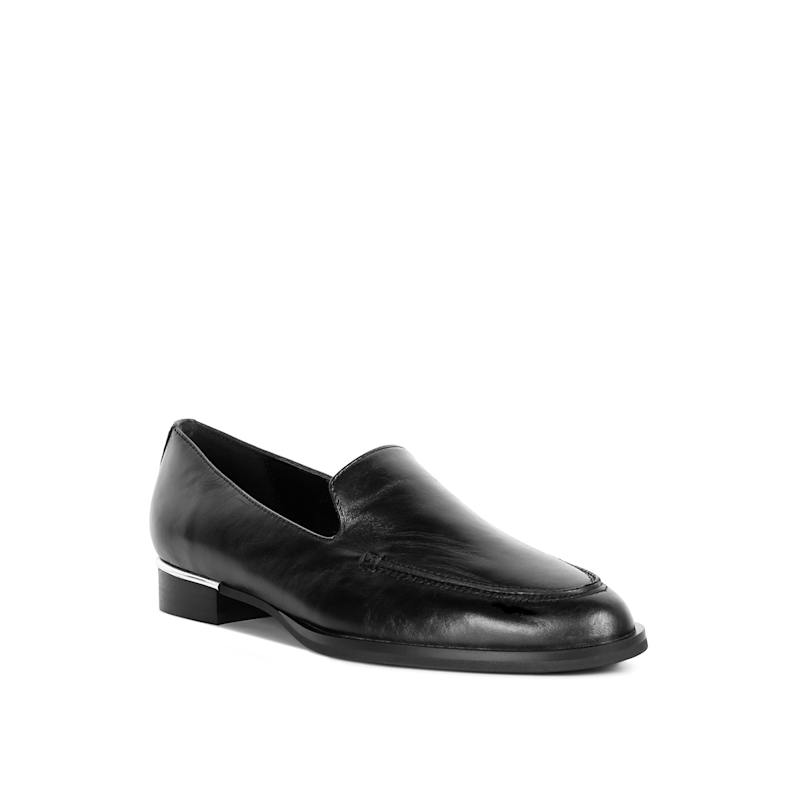 Thumbnail of Anna Leather Slip-On Loafers In Black By Rag & Co image