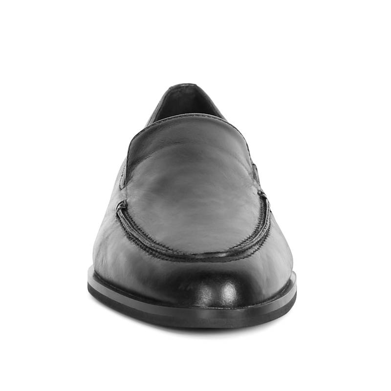 Thumbnail of Anna Leather Slip-On Loafers In Black By Rag & Co image
