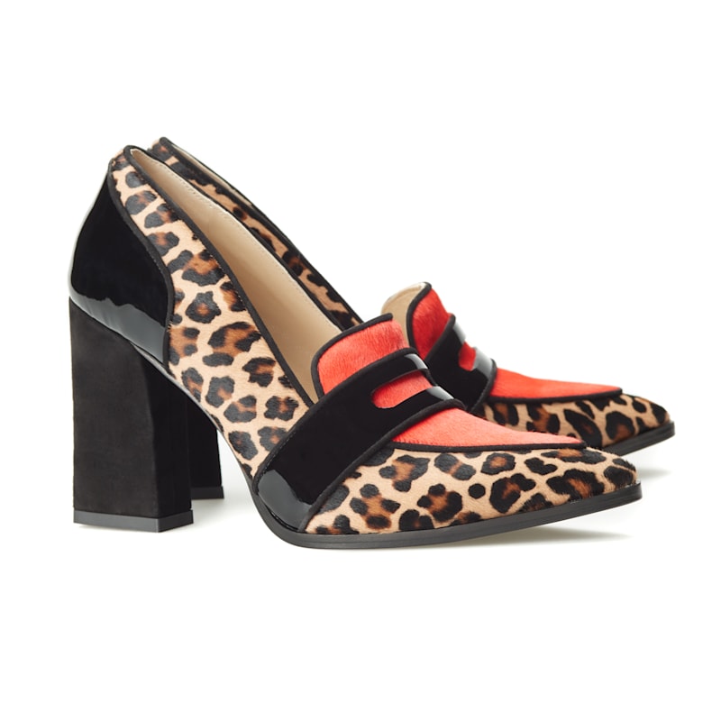 Thumbnail of Annabel Beatrice Leopard Print Loafers image