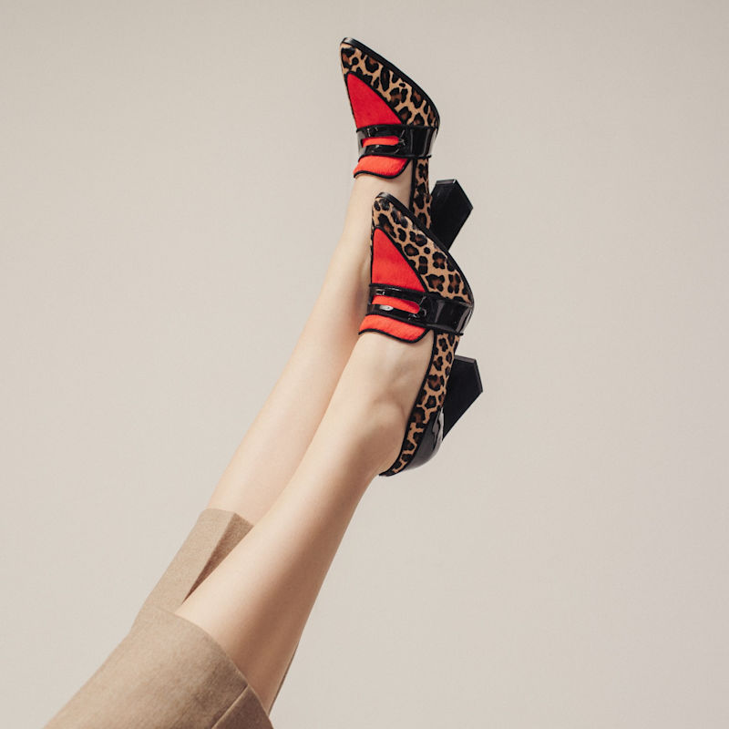 Thumbnail of Annabel Beatrice Leopard Print Loafers image
