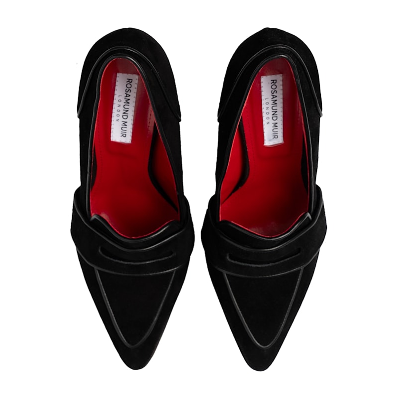 Thumbnail of Annabel Black Suede Loafers image