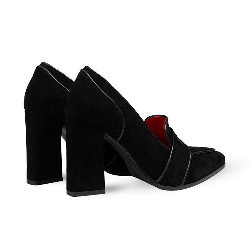 Thumbnail of Annabel Black Suede Loafers image