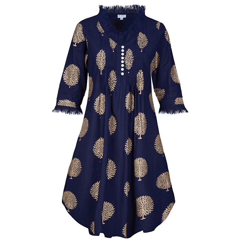 at Last... Cotton Tunic - Blue