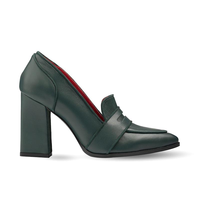 Thumbnail of Annabel Dark Green Loafers image
