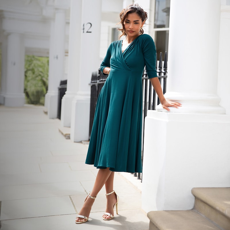 Thumbnail of Annie Dress Petite Pine Green image