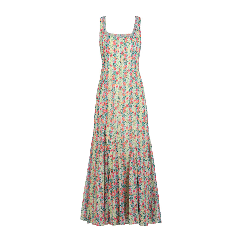 Annie Fit & Flare Hand Embellished Fruit Print Maxi Dress | Rose & Nancy |  Wolf & Badger