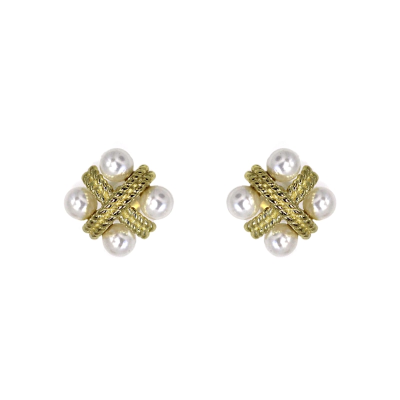 Thumbnail of Antique Pearl Stud Earrings image