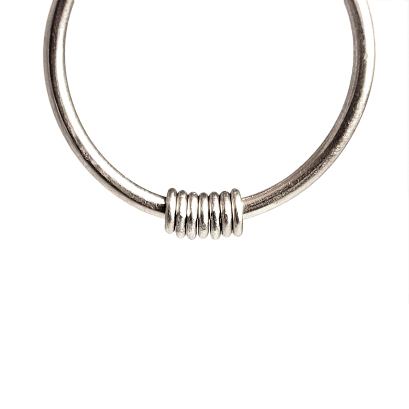 Thumbnail of Anxiety Relief Moving Ring – 14K White Gold O-Ring Style image