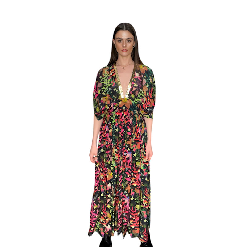 Thumbnail of Multicolor Concrete Jungle Maxi Dress image