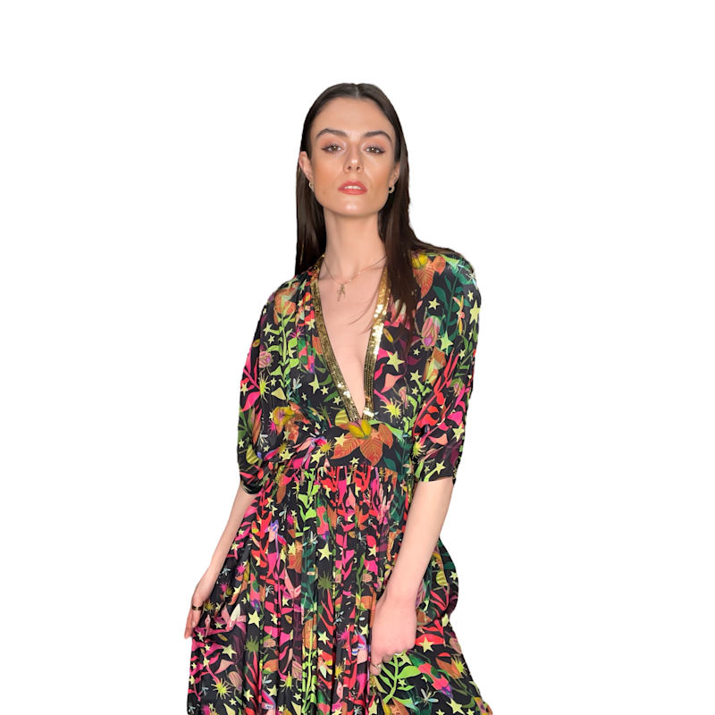 Thumbnail of Multicolor Concrete Jungle Maxi Dress image