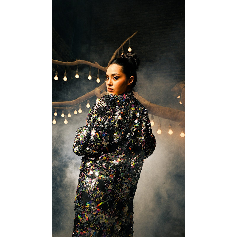 DECORTÉ WINTER DAZZLE COLLECTION 2023 Dazzle Multicolor Sequin Duster | Any Old Iron | Wolf & Badger