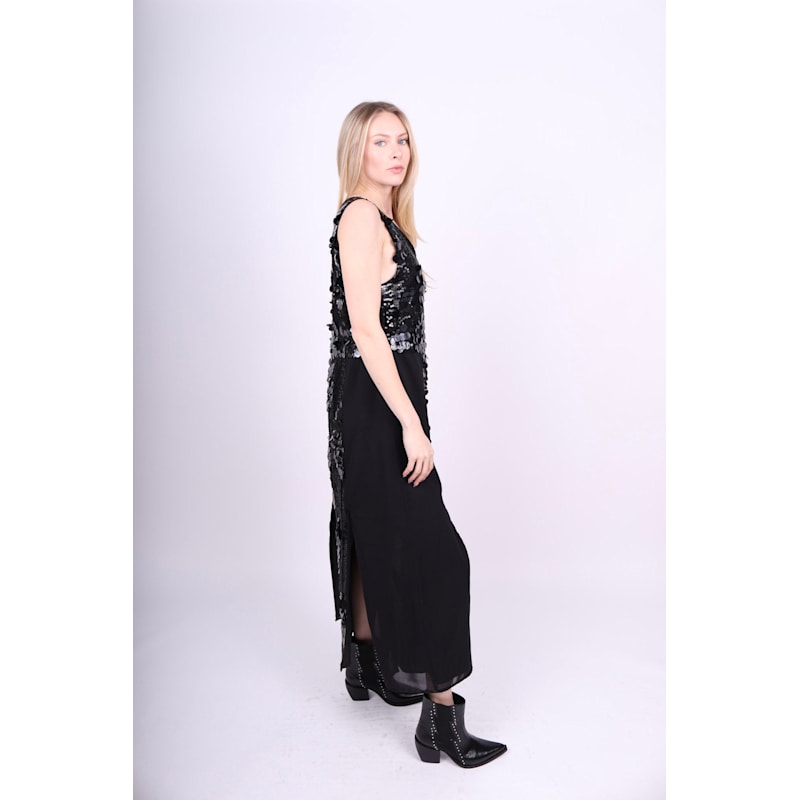 Thumbnail of Black Sequin Entrance Dress image