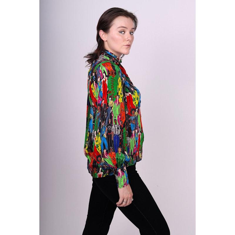 Thumbnail of Multicolor Heroes Necktie Shirt image