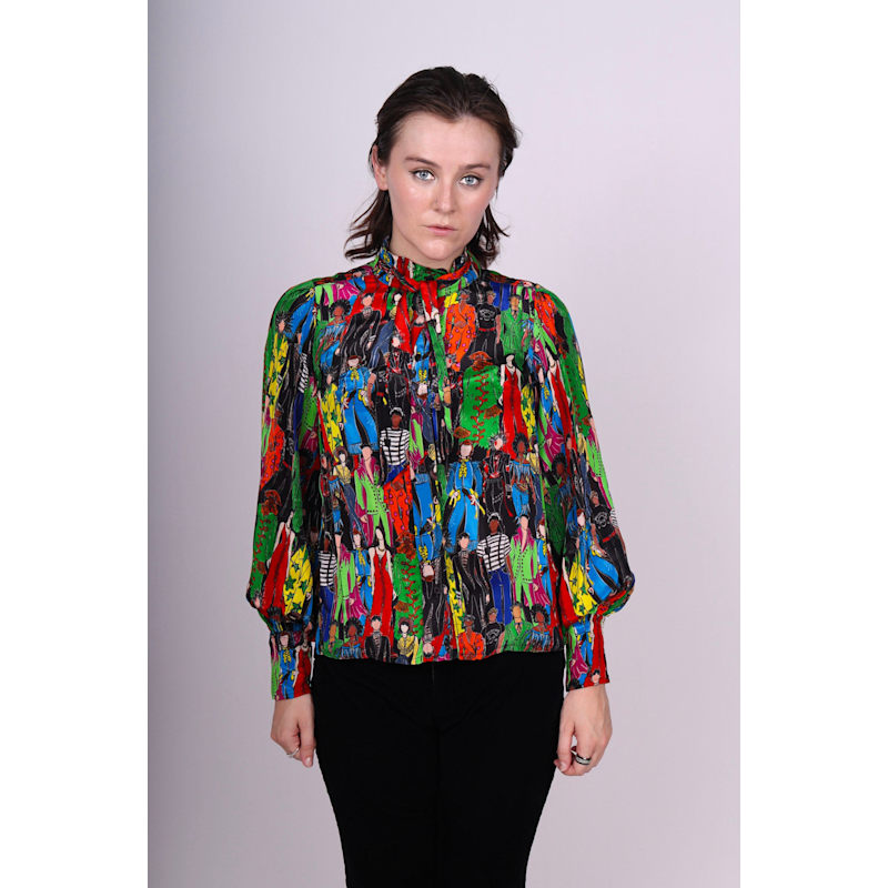 Thumbnail of Multicolor Heroes Necktie Shirt image