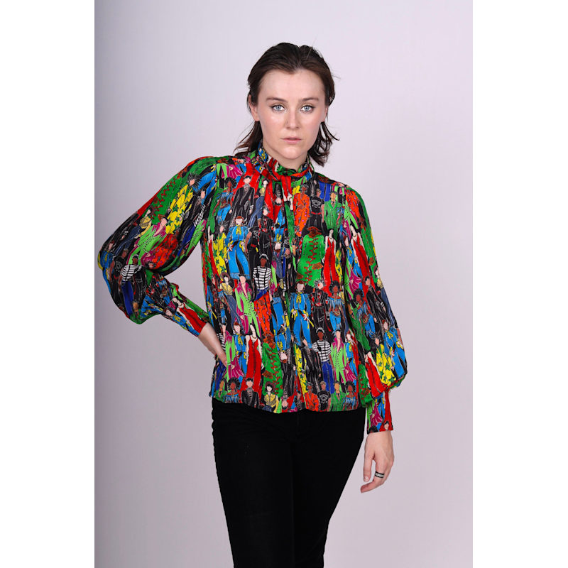 Thumbnail of Multicolor Heroes Necktie Shirt image