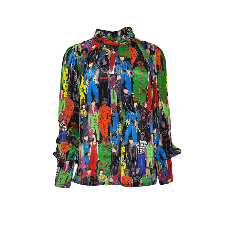 Thumbnail of Multicolor Heroes Necktie Shirt image