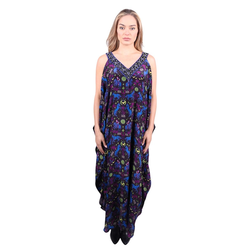 Thumbnail of Hand-Beaded Neckline High Horse Dress image