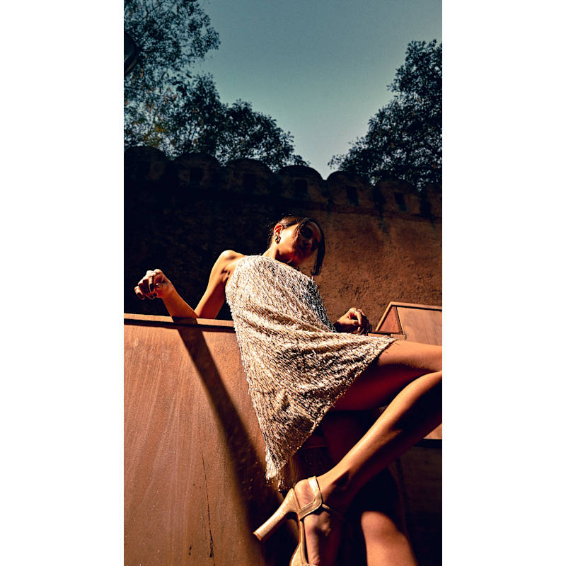 Thumbnail of Ivory Ice Beaded Short Dress image