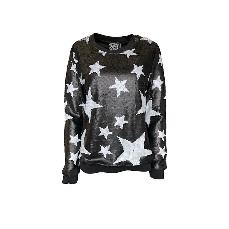 Thumbnail of Men's Reversible Sequin Sparkle Star Sweatshirt image
