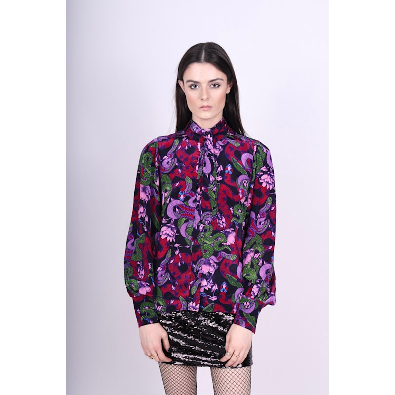 Thumbnail of Multicolor Pretty Snakes Tie Shirt image