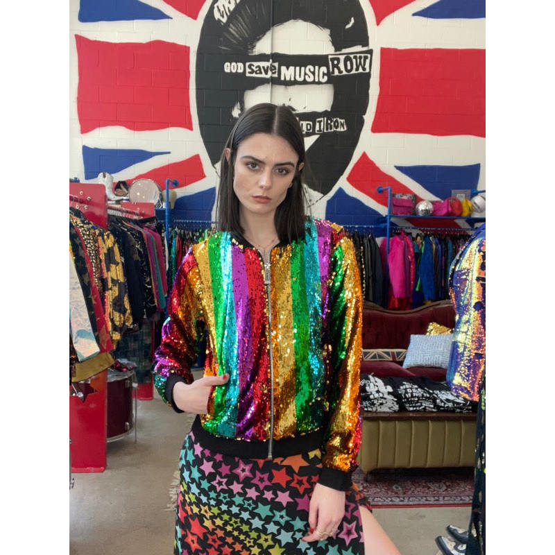 y*e様 希少 60s souvenir jacket rainbow kids-sunburst-jacket-purple-