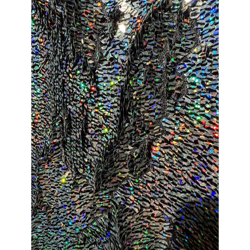 Thumbnail of Holographic Rainbow Glitter Forever Sequin Bomber Jacket image