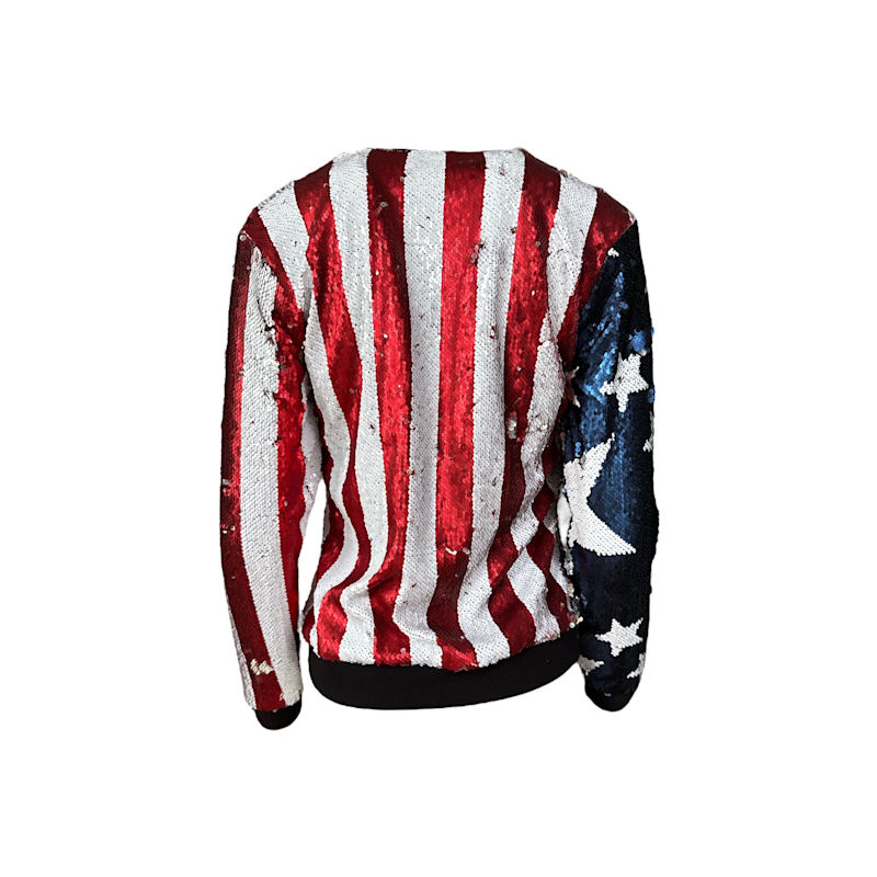 Thumbnail of Reversible Sequin Stars And Stripes Sweatshirt image