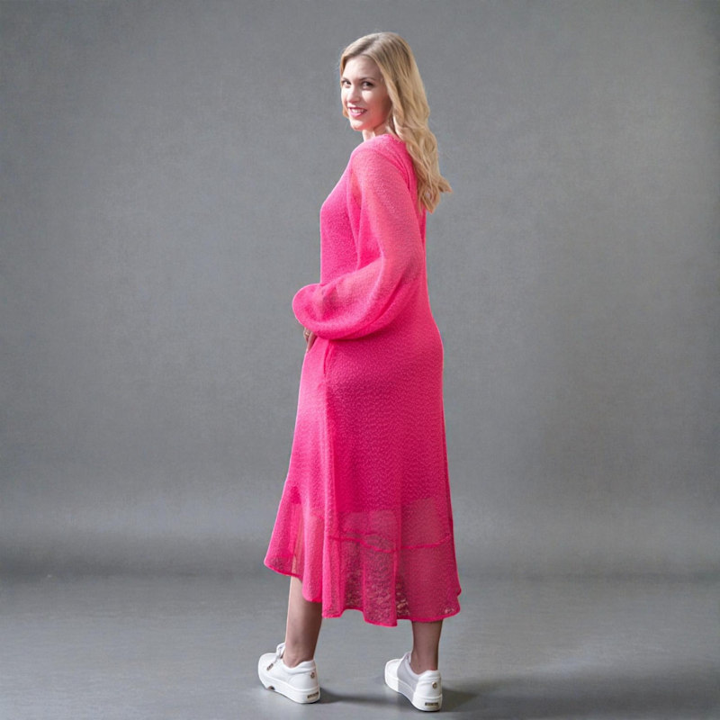 hot pink holiday dress Plus Size Midi – Resort Wear | Aphrodite | Sylvia Piechulla Web Collection: Transitional to AW36