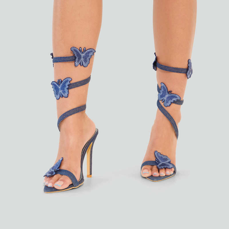 Thumbnail of Aponi Butterfly Heeled Sandal image