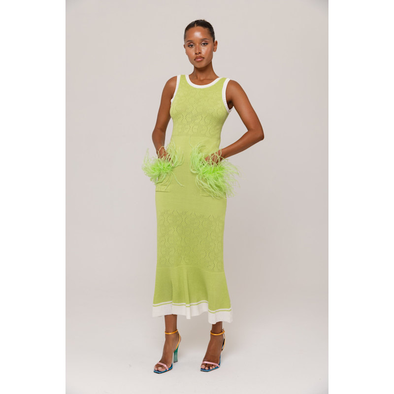 Thumbnail of Apple Green Knit Dress image