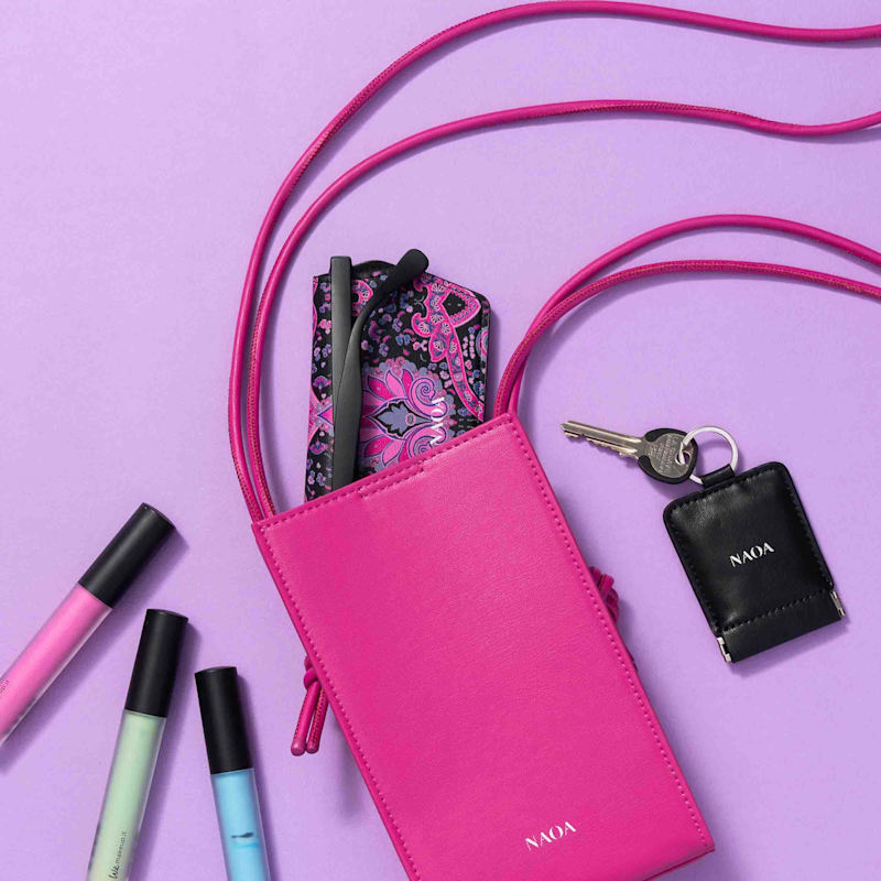 Thumbnail of Phone & Essentials Crossbody Bag Fuchsia image