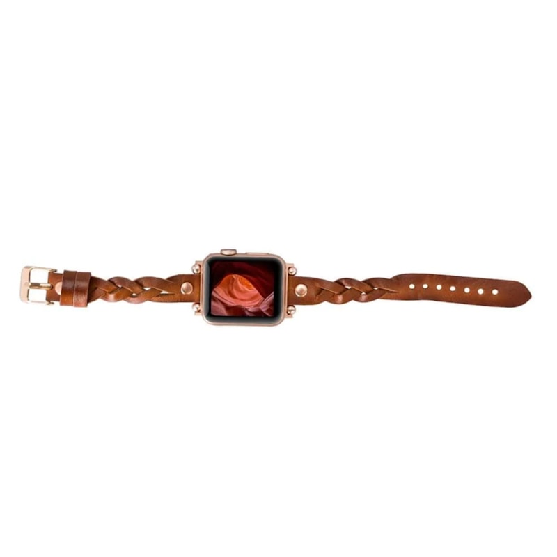 Thumbnail of Apple Watch Braided Band - Brown - Chico image