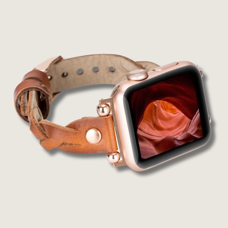 Thumbnail of Apple Watch Braided Band - Brown - Chico image
