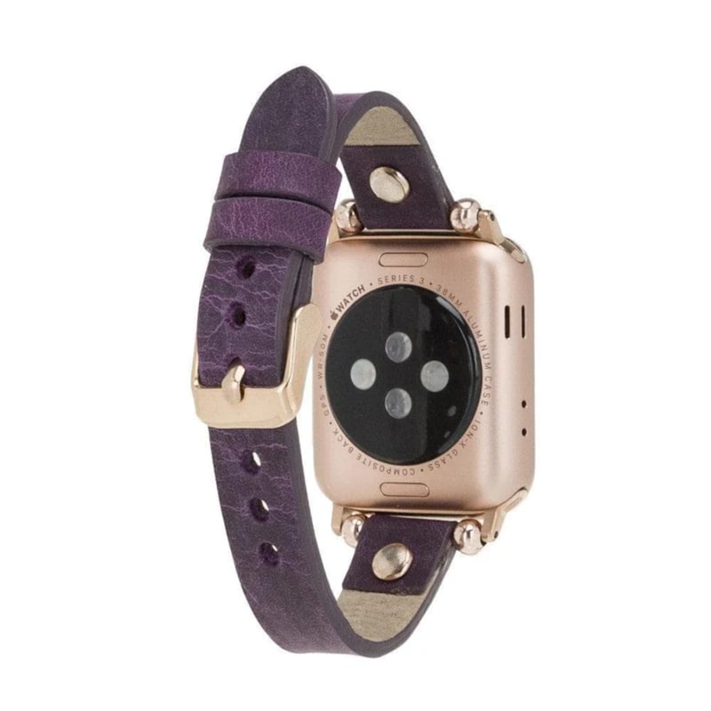 Thumbnail of Apple Watch Deep Purple Leather Strap - Detroit image