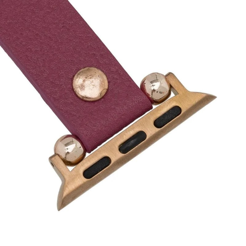 Thumbnail of Apple Watch Magenta Leather Strap - Detroit image
