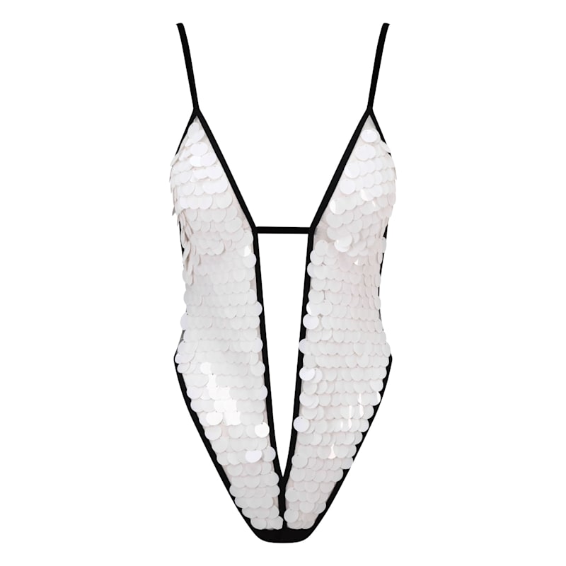 Thumbnail of Apres Sun Petunia White Sequin Body image