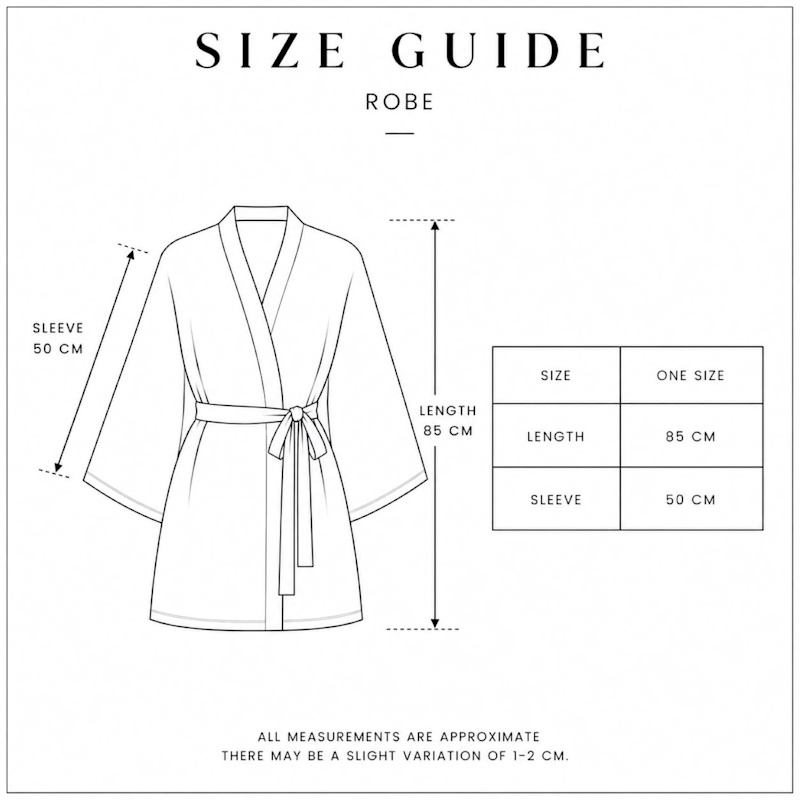 Thumbnail of Apricot Satin Long Sleeve Short Robe image