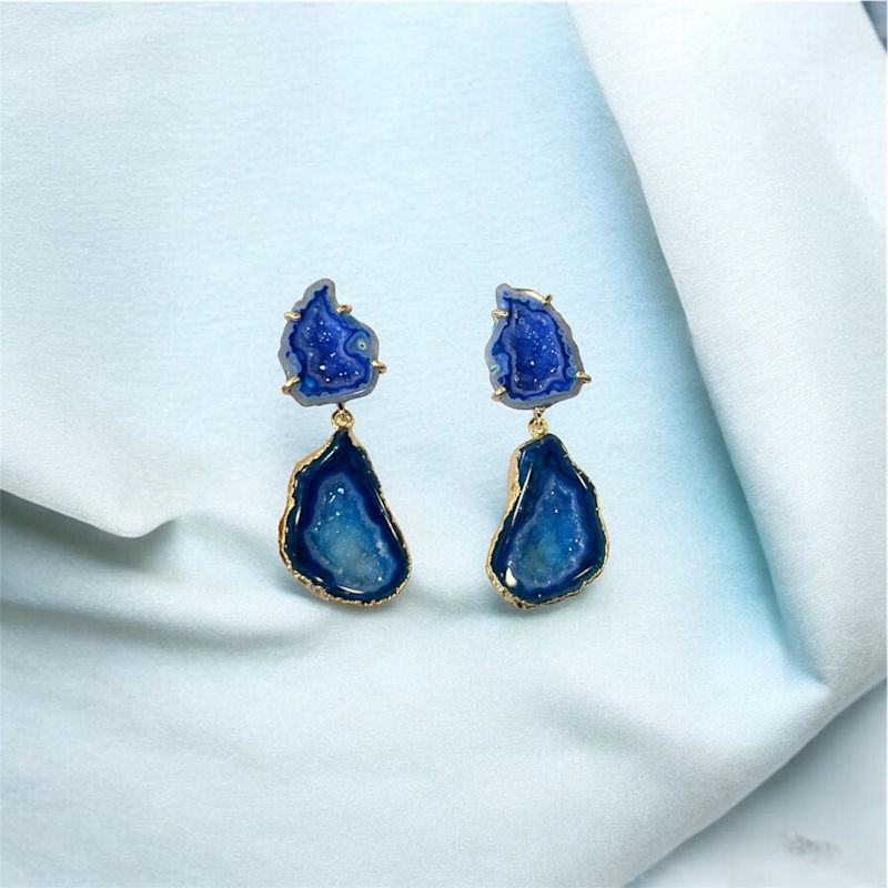 Thumbnail of Aqua & Blue Earrings image