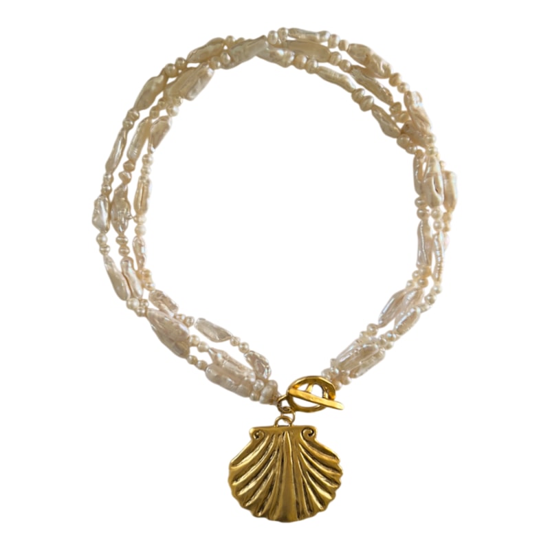 Thumbnail of Aqua Shell Necklace image