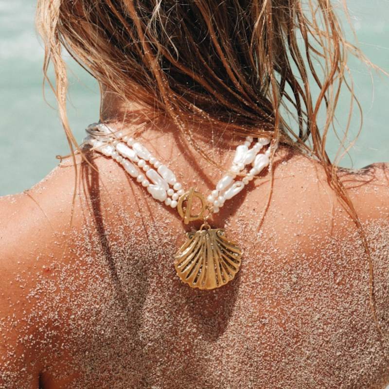Thumbnail of Aqua Shell Necklace image