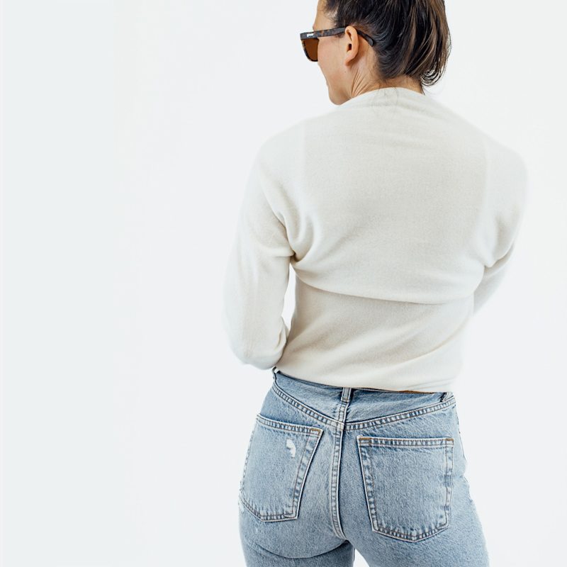 Thumbnail of Cashmere Shrug - Ivory White image