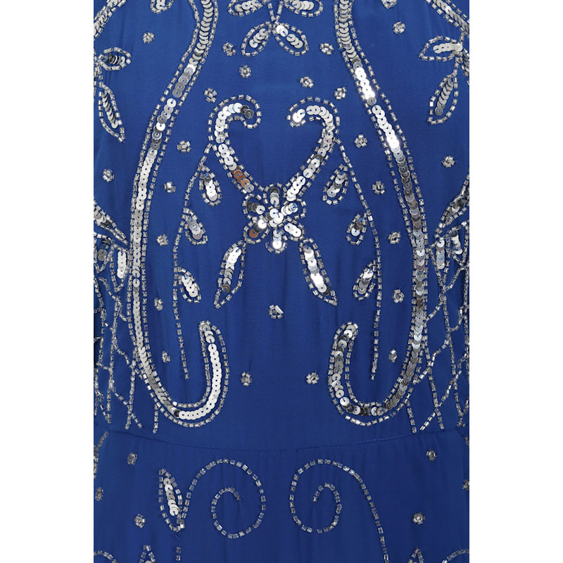 Thumbnail of Aramina Blue Embellished Maxi Dress image