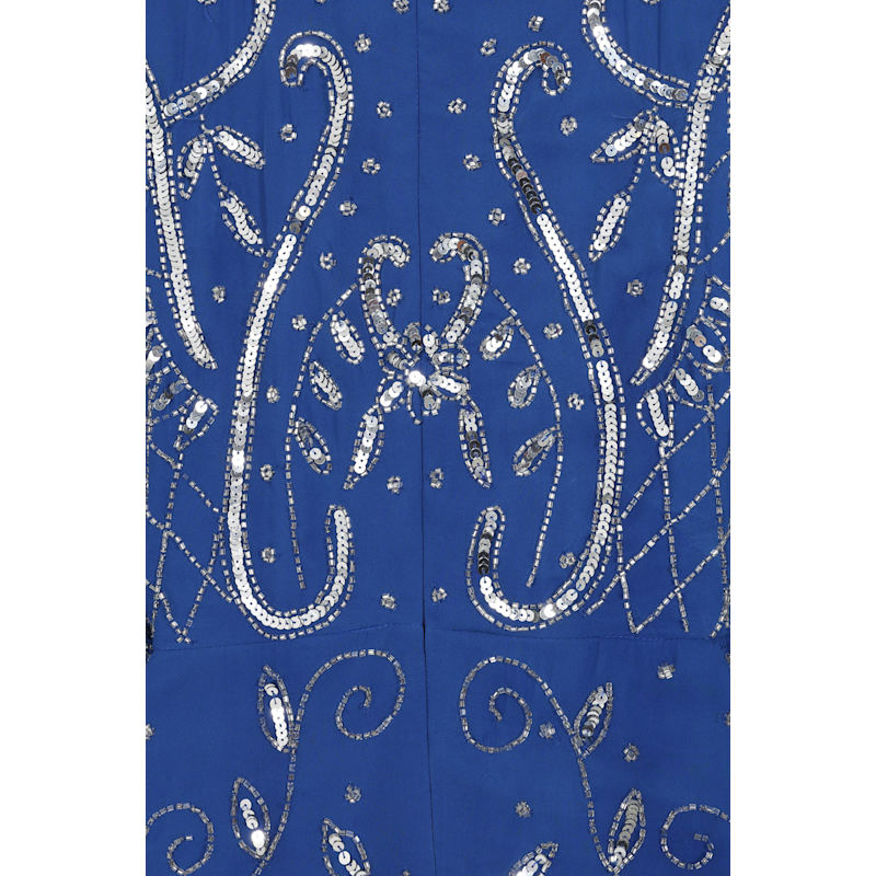 Thumbnail of Aramina Blue Embellished Maxi Dress image