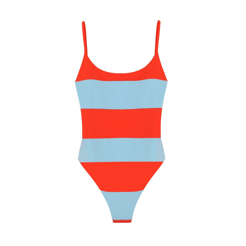 Thumbnail of Arancha Swimsuit - Tangerine & Sky Blue image