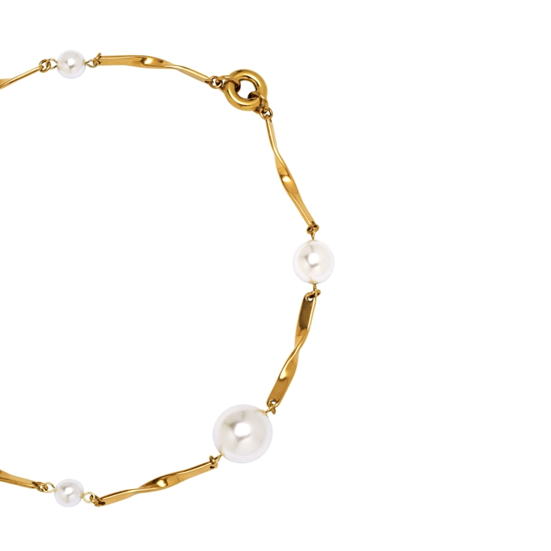 Thumbnail of Arc Twisted Pearl Necklace image