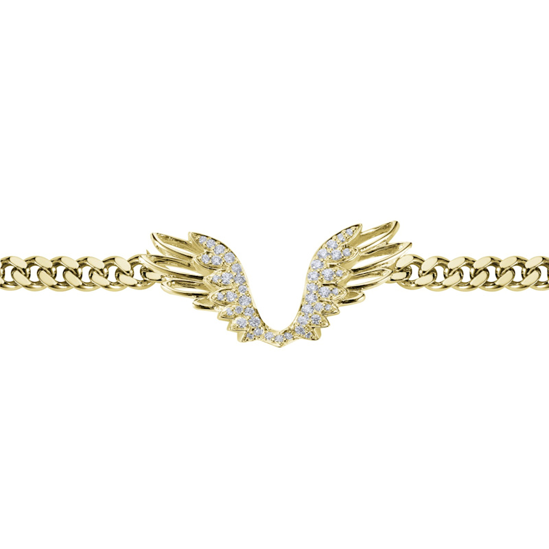 Thumbnail of Archangel Halo Wings™ Premium Gold Vermeil Choker - Limited Edition image
